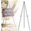 NONE Supporto per cartelli in metallo artistico, treppiede portatile pieghevole, cavalletto istantaneo per matrimoni, pittura, tela, poster