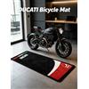 NONE Nuovo Arrivo Tappetino per Moto con Logo Ducati, Antiscivolo, per Garage