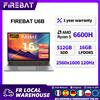 Firebat Il laptop FIREBAT U6B da 16 pollici è dotato di un processore AMD Ryzen 5 6600H, memoria LPDDR5, 16 GB di RAM, SSD M.2 da 512 GB, WiFi 6, Bluetooth 5.2, schermo da 16 pollici 2.5K 120Hz e sistema