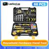 Leekooluu Kit di Attrezzi per Riparazioni Domestiche da 88 Pezzi, Include Chiavi a Bussola, Chiavi Inglesi, Cacciaviti con Valigetta in Plastica