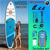 NONE WNOVA W020 Tavola da Paddle Gonfiabile Ultra-leggera 335*86*15 cm, Materiale PVC, per Sport Acquatici Adulti, Yoga, Pesca, Viaggi, Surf su Mare, Tavola Antiscivolo