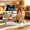 NONE SET 50PZ Tappetini lgienici Traversine Cani con Adesivi Assorbenti Igienici per Cani,60x90 -(50pz)-(100pz) Traverse per Animali Super Assorbenti -Tappetini Igienici per Cani e Gatti Multiuso