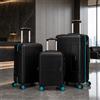 NONE Set 3 Valigie Trolley COVERI WORLD by ENRICO COVERI CW805 in ABS - Design Raffinato "Old Money" - Leggero e Resistente con Ruote Spinner a 360°