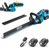 Seesii Seghetto Elettrico a Batteria Seesii 56cm, 3000W, per Potatura e Taglio Erba, Lama da 18mm, Utensile da Giardino Senza Fili per Batterie Makita