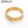 NONE Bracciale rigido in oro 18 carati con cinturino largo 14 mm per donna e uomo, gioielli alla moda per feste e matrimoni, regali di compleanno per innamorati