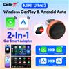 Carlinkit Mini Ultra 3 CarlinKit Wireless Android Auto Box Adattatore da cablato a wireless CarPlay Plug & Play Wifi Bluetooth Connessione automatica rapida