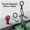 NONE Supporto Pieghevole Portatile per Telefono, Supporto Magnetico per Cellulare, Treppiede per iPhone 16 15 14 13 12 Pro Max Xiaomi Huawei