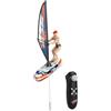Générique Barche Giocattoli per Acqua di Gioco a Distanza Barca RC | Giocattoli da Spiaggia per 8 a 12 Anni - 2.4 GHz Set di Vela Impermeabile Luci LED Pesca al Lago Outdoor Spiaggia