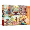 Trefl - La lunga giornata del bassotto - 100 pezzi - Puzzle colorati con animali, intrattenimento creativo, divertimento per bambini dai 5 anni in su