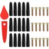Penitue Kit di Sostituzione per Ruota Girevole, Include 15 Pioli Ruota Girevole 15 Viti e 2 Puntatori Rossi Adatto per Feste Carnevale Club Bar Commercio
