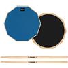 Tuono Donner JPEC1195 Drum Practice Pad Training Drum Rullante in gomma con blu