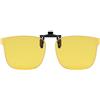 LJCZKA Clip Occhiali da Sole Polarizzati Uomo Donna, Clip per Occhiali da Vista con Flip Up Lenti da Sole Sovrapponibili Magnetici