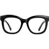 SKYWAY Occhiali da Lettura Oversize da Donna, Occhiali da Lettura Anti Luce Blu per Computer, Eleganti Occhiali con Montatura Quadrata Grande (Nero,2.50)