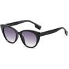 LJCZKA Retro Occhiali da Sole Occhi di Gatto Unisex Trendy Rotondo Occhi di Gatto Telaio Occhiali da sole Cat Eye Stile Moda