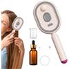 Generico Spazzola a Vapore per Capelli, Ferro Arricciacapelli a Vapore Ricaricabile, Pettine Antistatico, Massaggio Cuscino d'Aria, Regalo con Olio e Misurino - Ideale per Lisciare Capelli Ricci o Spessi