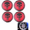 RXKFIGX 4 Pcs Coprimozzi Coprimozzo Coprimozzi Teschio Coprimozzi Ruota Tappo Tappi Coprimozzo Auto Coprimozzo Universale Coprimozzo Diametro 56 mm Per Copri Mozzo Copri Centro