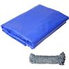 COEWUR Telone Impermeabile per Esterno 3x5m PVC 420 g/m² Blu Telone Impermeabile con Occhielli e 10m Corda Telo per Auto Piscina Gazebo Mobili da Giardino Copertura Invernale