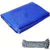 COEWUR Telone Impermeabile per Esterno 3x4m PVC 420 g/m² Blu Telone Impermeabile con Occhielli e 10m Corda Telo per Auto Piscina Gazebo Mobili da Giardino Copertura Invernale