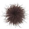 Baesics Spilla con piume per donna - Piuma di struzzo Fluffy - Spilla da clip - Vintage per matrimonio, sposa, carnevale, blazer, SF