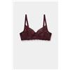 Tezenis Reggiseno Balconcino Non Imbottito Pizzo Riciclato Paris Donna Rosso