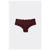 Tezenis Culotte Brasiliana Microfibra E Pizzo Riciclati Donna Rosso
