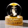 Movdyka Croce in cristallo 3D con mani in preghiera, 6 cm, regalo cristiano per donne e uomini, sfera religiosa in vetro per stanza con luce calda, crocifisso cattolico, regali cattolici per ornamenti