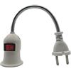 Junterone E27 Spina UE Conversione di Base Lampada Luce LED Parete Staffa Flessibile Convertitore con Interruttore Testa LED Boccola Della Lampadina