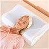 IlGruppone Cuscino Cervicale Memory Foam Doppia Onda 60x40 cm con Gel Rinfrescante - Altezza 10/12 cm Ortopedico Ergonomico, Traspirante Anti-Sudore, Federa Sfoderabile Lavabile