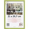 3-B Cornice portafoto LUND - verde oliva - 21 x 29,7 cm (A4) - Cornice in legno, cornice per foto con vetro acrilico