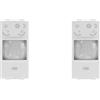 A2ZWORLD 2 Pezzi Sensore di Movimento PIR, Compatibile Con BTicino Living Light, Colore Bianco, da Incasso Per Serie Civile, 1 Modulo, Time Lux Regolabile, Angolo Rilevamento 120°
