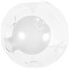 GRIRIW Paralume Forma Sfera Trasparente Lampadario in Vetro a Doppio Strato Ricambio per Lampada G9 Design Moderno ed Elegante per Soggiorno e Caffè