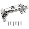 Heyous Cerniera per armadio a vite in argento a 165 gradi con piastra per telaio frontale per porta di ricambio per armadio ad angolo Hardware Connect Frame Kitchen Cabinet cerniere per porte angolari