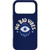 Evil Eye Aura Custodia per iPhone 17 Pro Max No Bad Vibes Evil Eye Retro Boho Spirituale Positivo