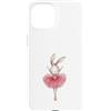 Graceful Critter Prints Custodia per iPhone 15 Adorabile Bunny Ballerina Acquerello Danza Amante