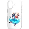 Whimsical Farm Dancers Custodia per iPhone 17 Carino Mucca Ballerina Danza Blu Tutu Fiocco Di Neve