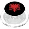 Albania Flag Albanese Bandiera Albanese Doppia Testa Aquila Albania PopSockets PopGrip per MagSafe