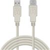 Waytex 11330 Cavo di Estensione USB 2,0 A/Maschio A Femmina, 3 m, Colore: Beige