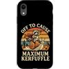Confusione Divertente Meme Sarcastico Custodia per iPhone XR Off To Cause Maximum Kerfuffle