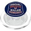 Social Media Romance Social Media Umorismo Relazione Incontri Sarcasmo Cuore spezzato PopSockets PopGrip per MagSafe