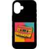 cassette pop art retro mixtape mythic ar Custodia per iPhone 16 Nastro retrò Pop Art Cassette