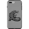 alligator graphic tee Custodia per iPhone 7 Plus/8 Plus Fauna selvatica xilografica vintage Open Jaw Gator