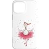 Whimsical Feather Dance Studio Custodia per iPhone 16 Pro Max Carino Ballerina Oca Danza Acquerello Art