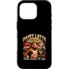 Barista Latte Dairy Cow Coffee Humor Ret Custodia per iPhone 16 Pro Mucca lattiero-casearia dalla fonte alla tazza retrò