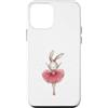 Graceful Critter Prints Custodia per iPhone 12 mini Adorabile Bunny Ballerina Acquerello Danza Amante
