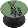 Tribal Patterns Sphynx Cat motivi tribali ornamentali gattino Line Art PopSockets PopGrip Adesivo