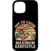 Confusione Divertente Meme Sarcastico Custodia per iPhone 15 Off To Cause Maximum Kerfuffle