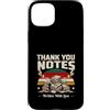 Retro Gratitude Vintage Aesthetic Custodia per iPhone 15 Plus Note di ringraziamento scritte con amore Retro Sunset