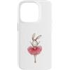 Graceful Critter Prints Custodia per iPhone 14 Pro Adorabile Bunny Ballerina Acquerello Danza Amante