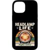 Running Headlamp Life Night Miles Custodia per iPhone 15 Lampada frontale Life Night Miles Trail Running
