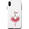Whimsical Feather Dance Studio Custodia per iPhone XS Max Carino Ballerina Oca Danza Acquerello Art